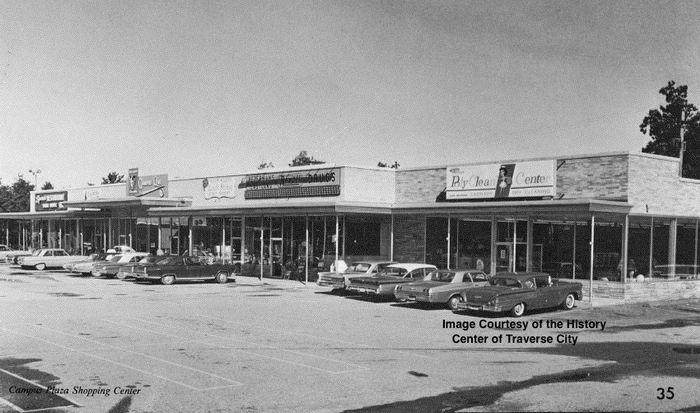 The Latch String - Vintage Photo Of Plaza From History Center Of Traverse City